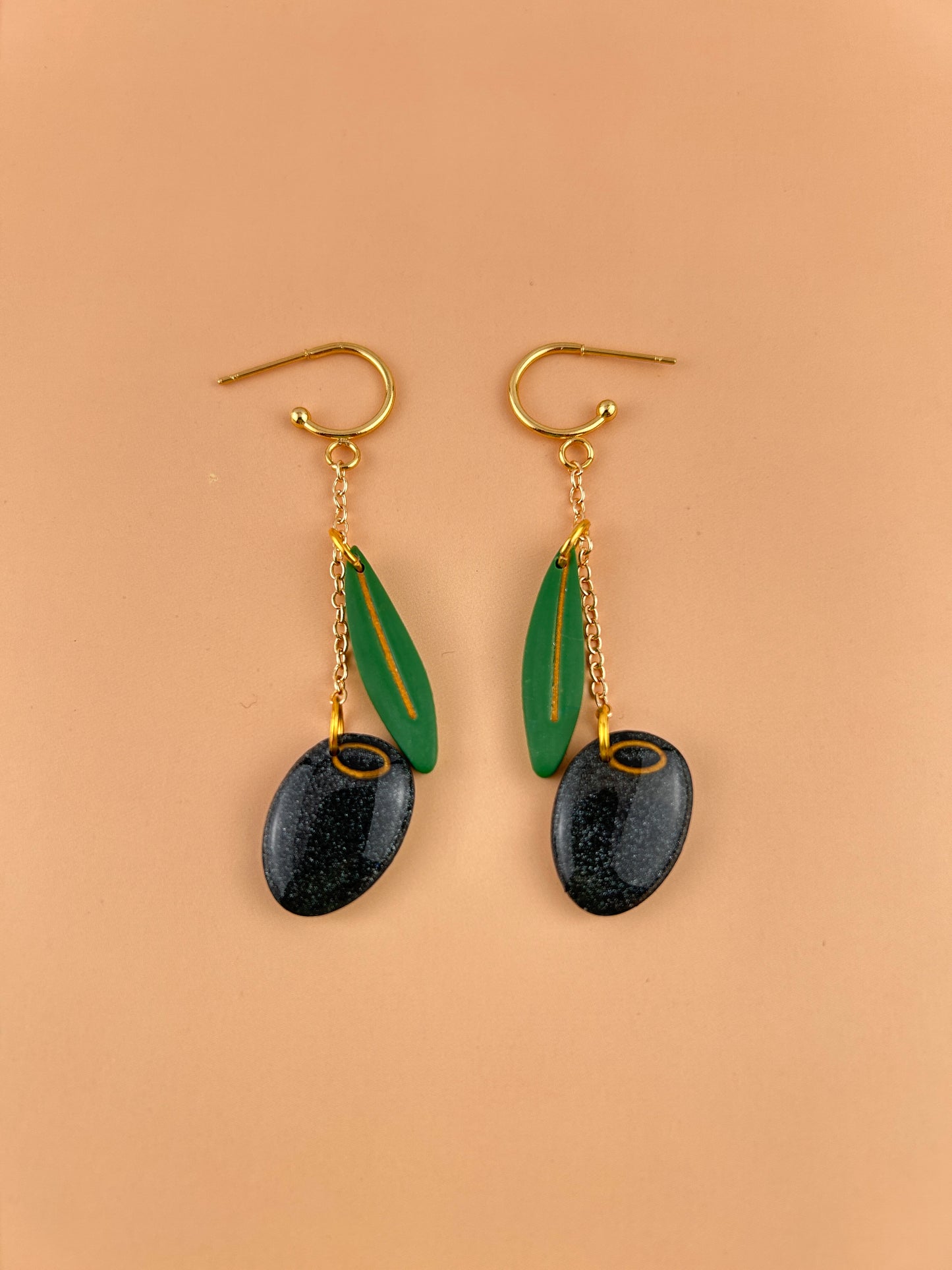 Boucles d’oreilles “Charmes d’Olivier”