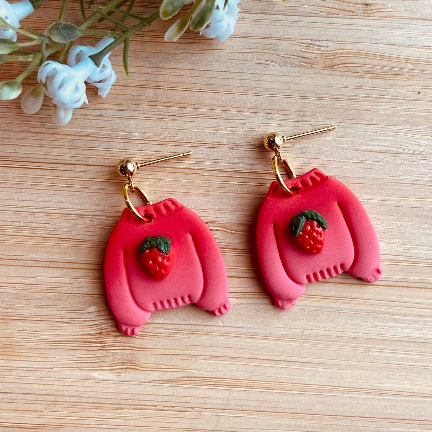 Boucles d'oreilles Chandail Fraise đ