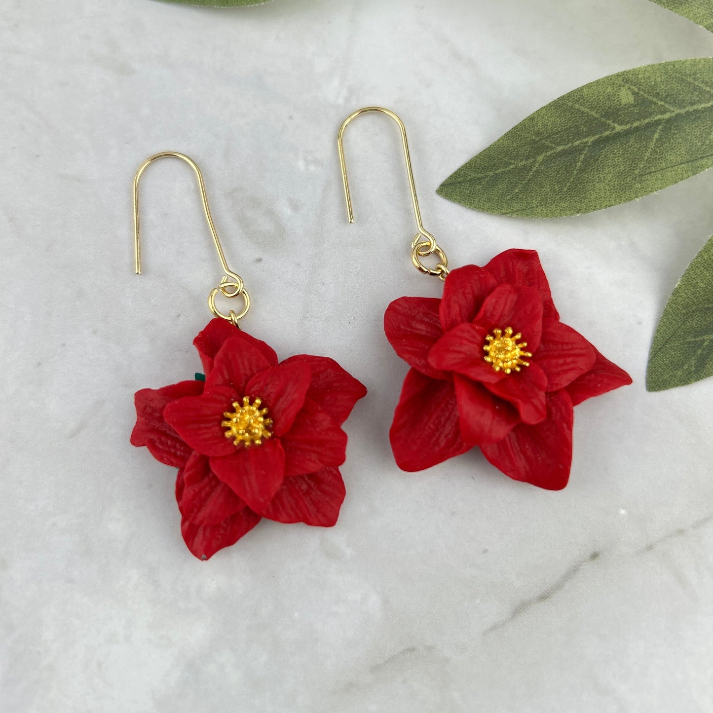 Boucles d'oreilles "Éclosion Rouge"
