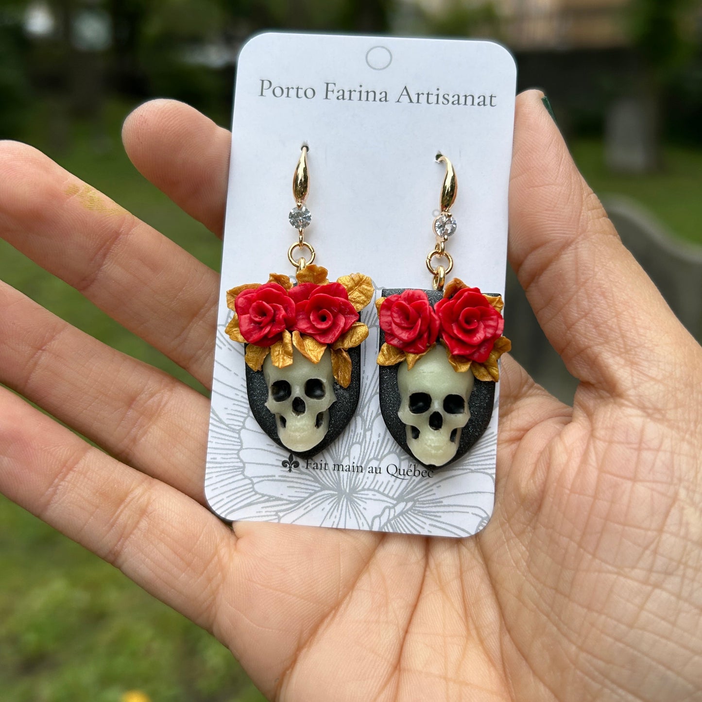 Boucles d’oreilles Calavera Florale 🌹