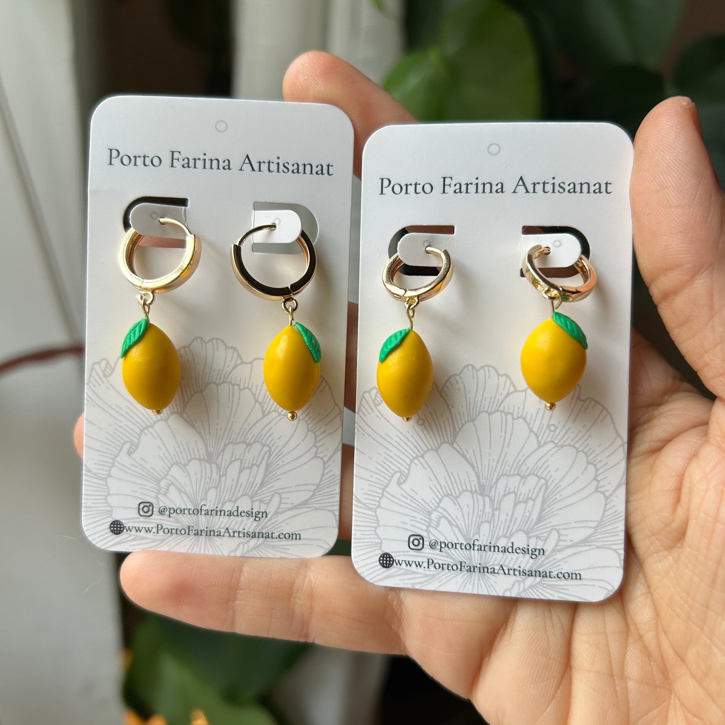Boucles d’oreilles “Citrons” 🍋