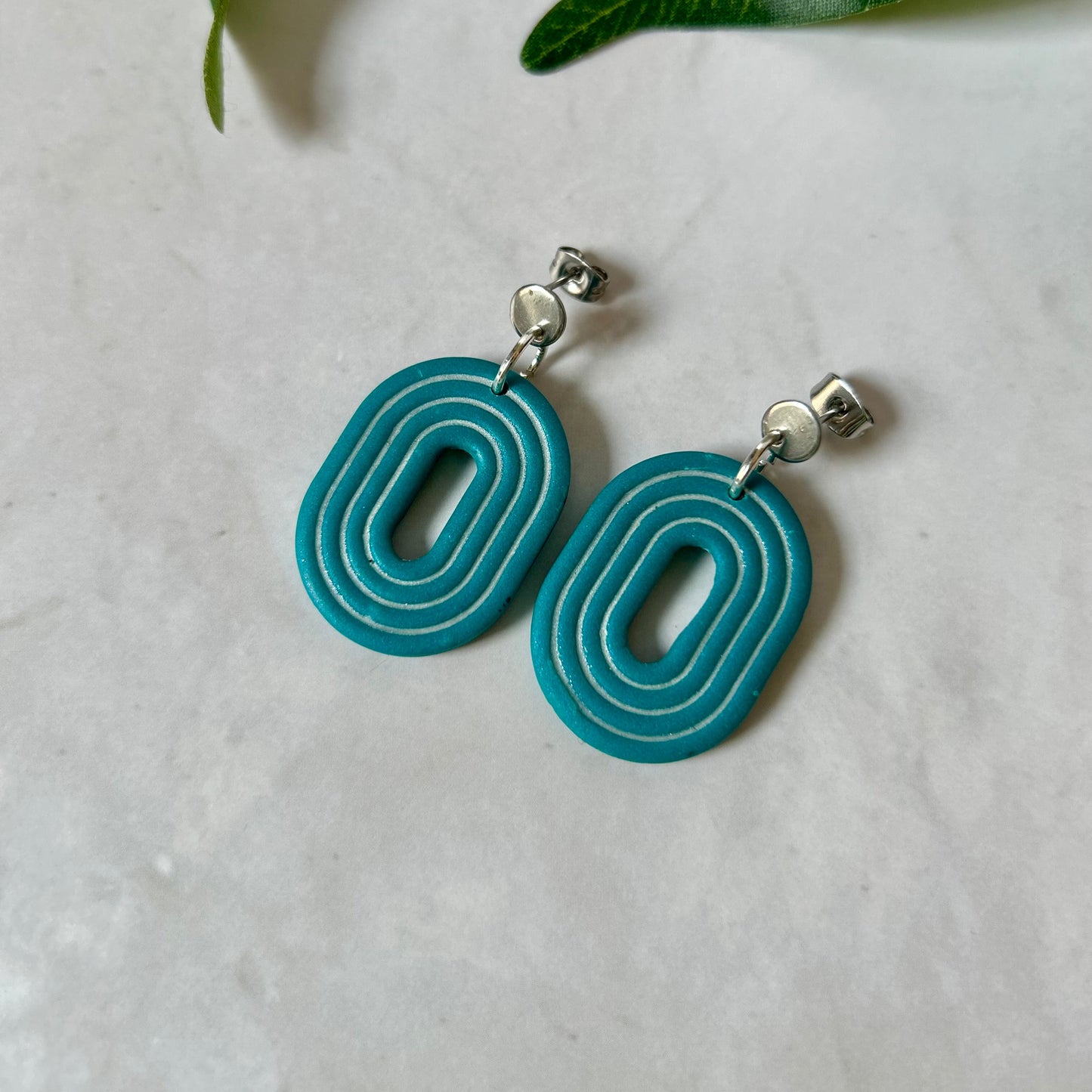 Boucles d'oreilles "Onde Lagon"