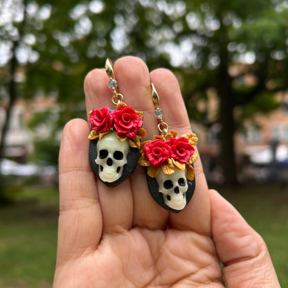 Boucles d’oreilles Calavera Florale 🌹
