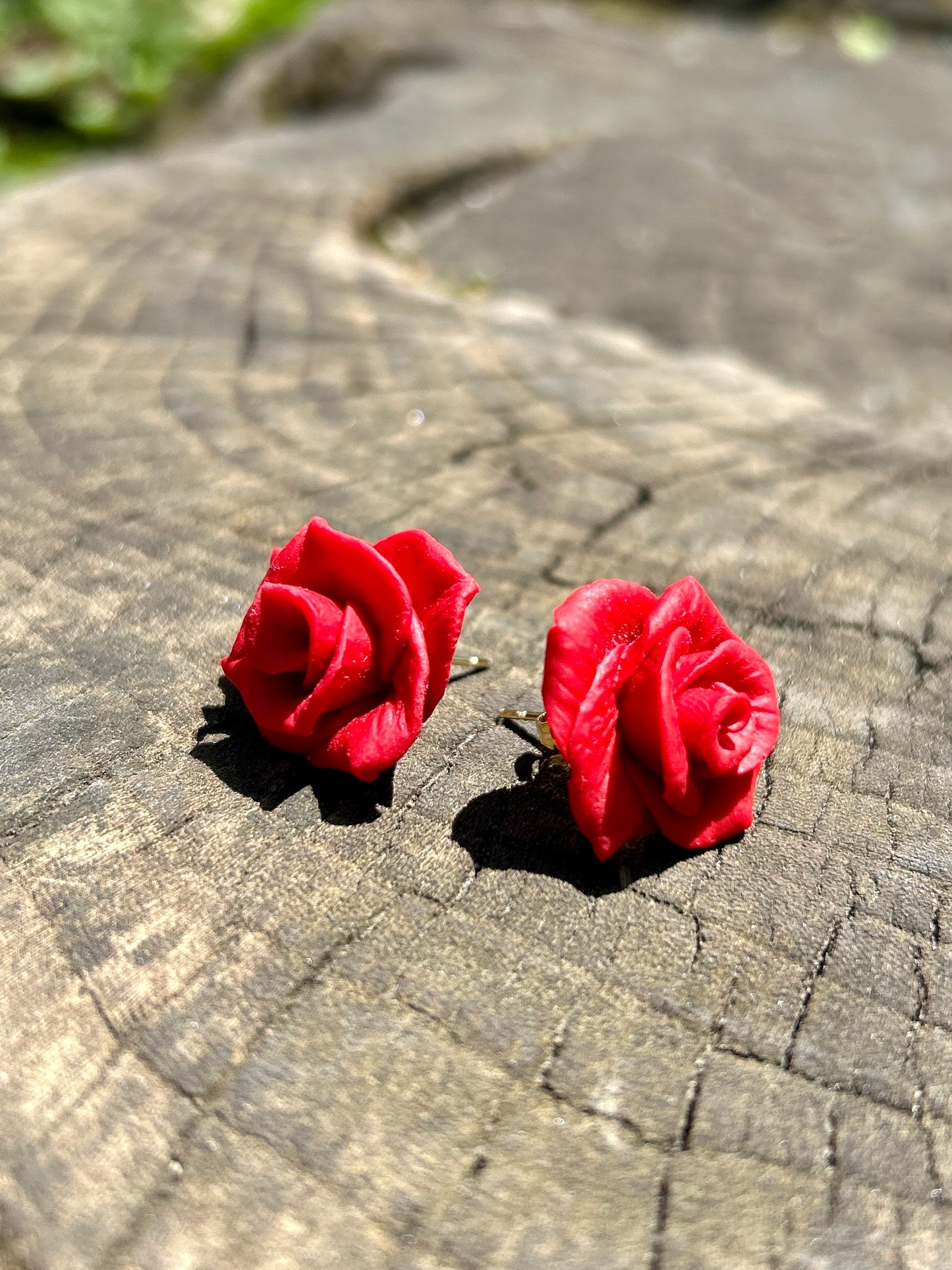Boucles d’oreilles “Rose Passion”