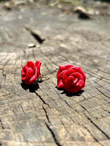 Boucles d’oreilles “Rose Passion”