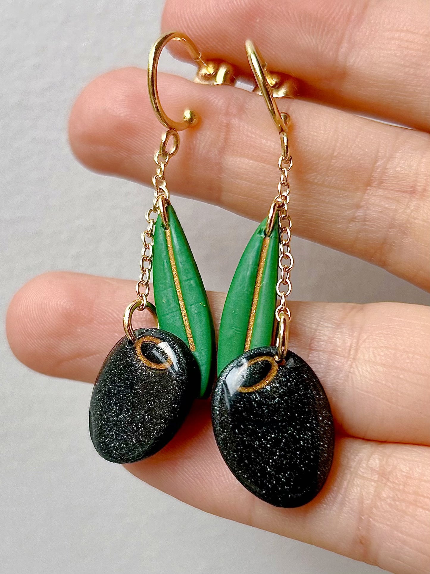 Boucles d’oreilles “Charmes d’Olivier”