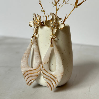 Boucles d’oreilles Goutte Florale