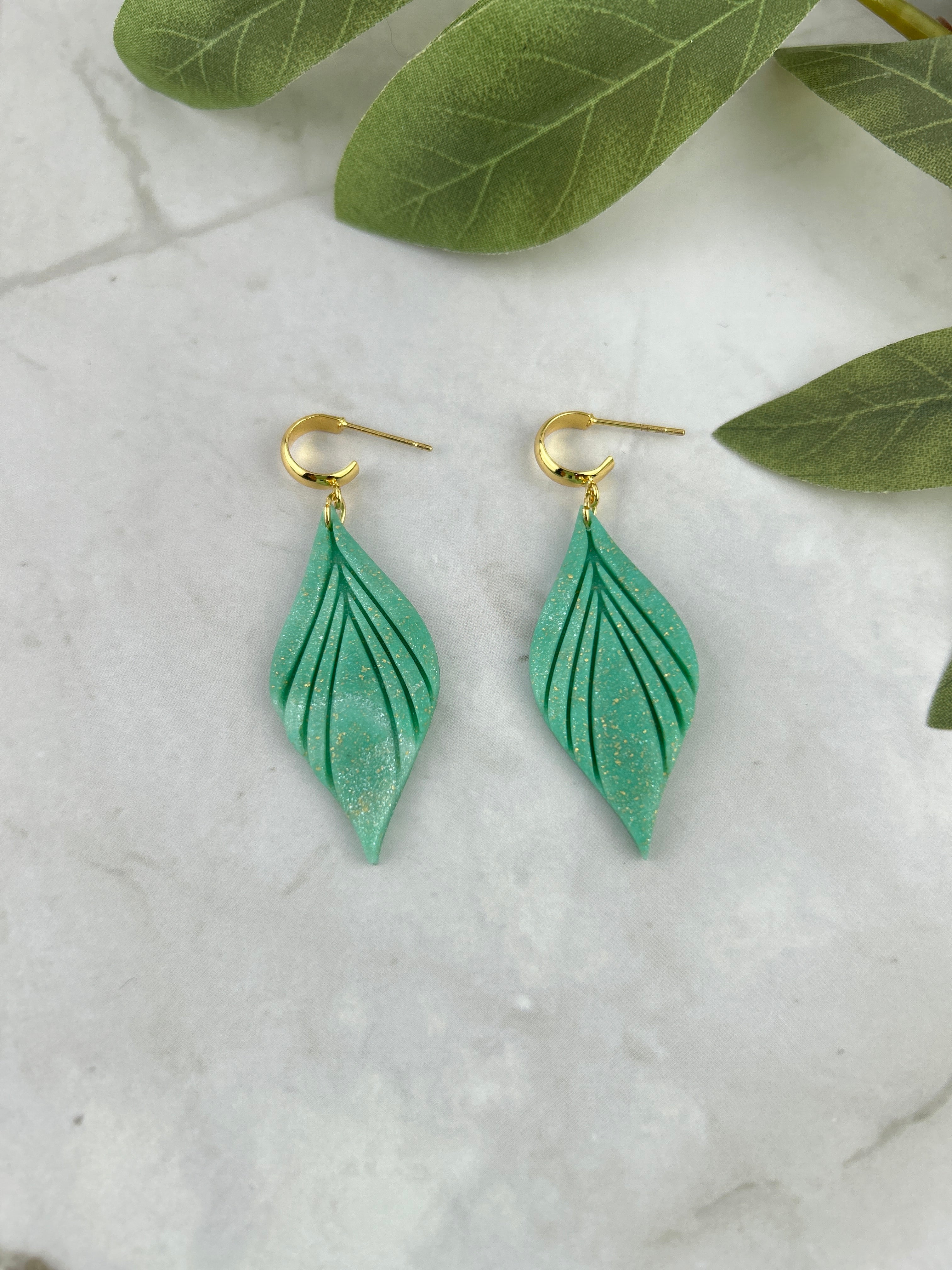 Boucles d’oreilles “Feuilles de Sirocco”