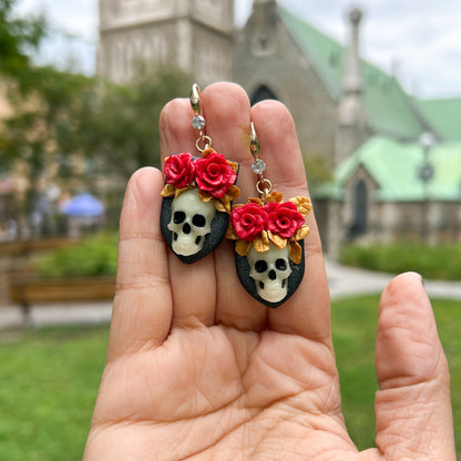 Boucles d’oreilles Calavera Florale 🌹