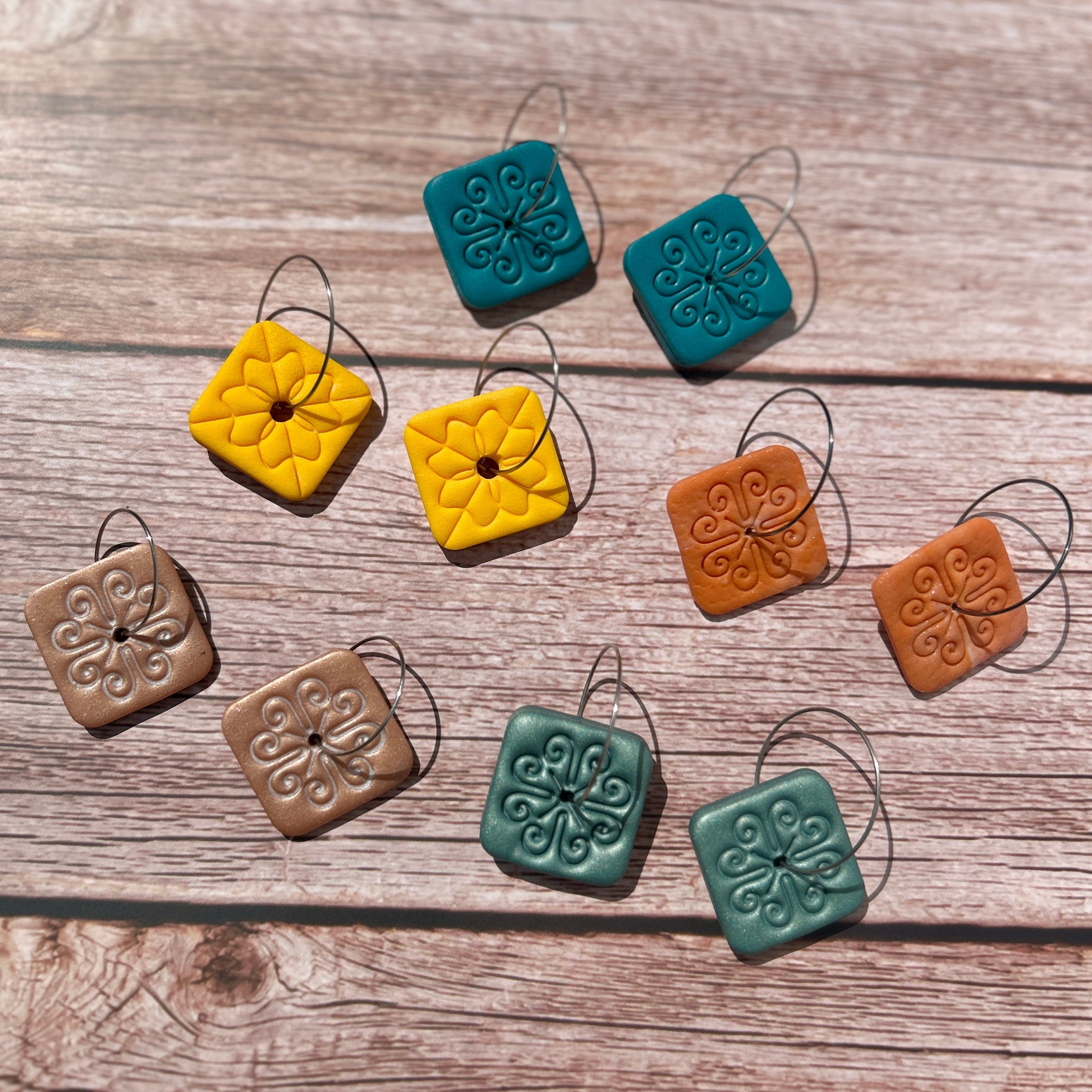 Tuiles Florales – Terracotta