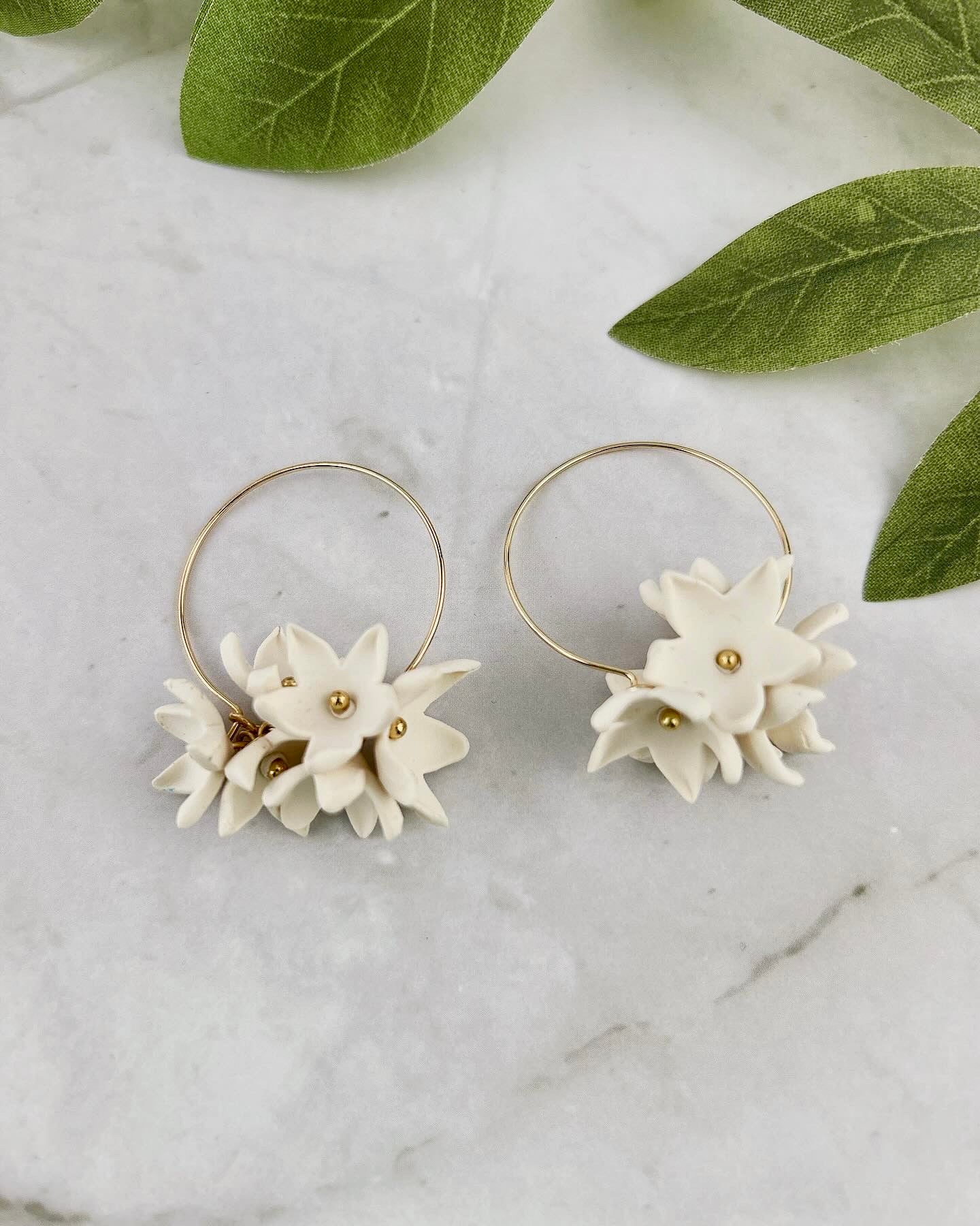 Boucles d’oreilles « Jasmin éternel »