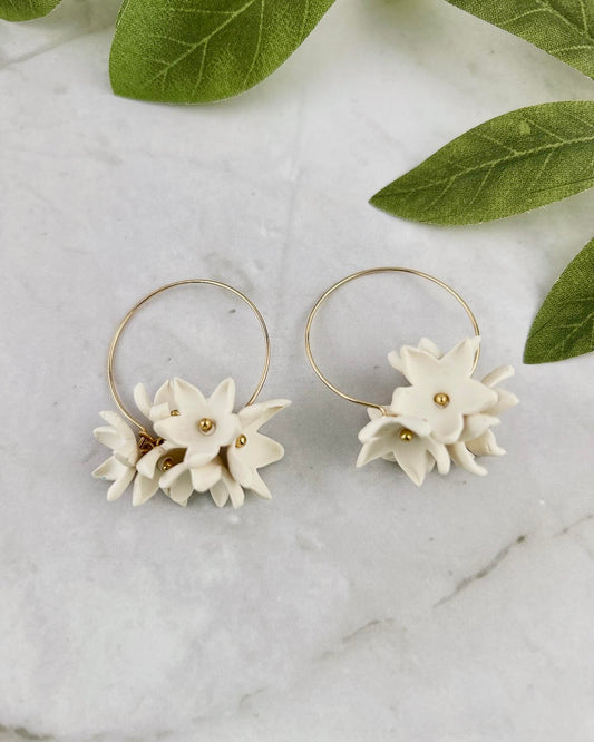 Boucles d’oreilles « Jasmin éternel »