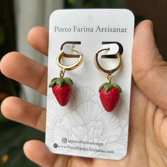 Boucles d’oreilles “Fraises” 🍓