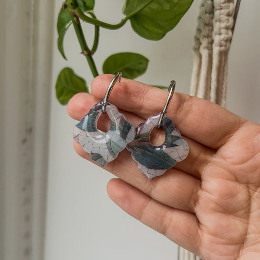 Anneaux Arabesque Feuilles d’Olivier