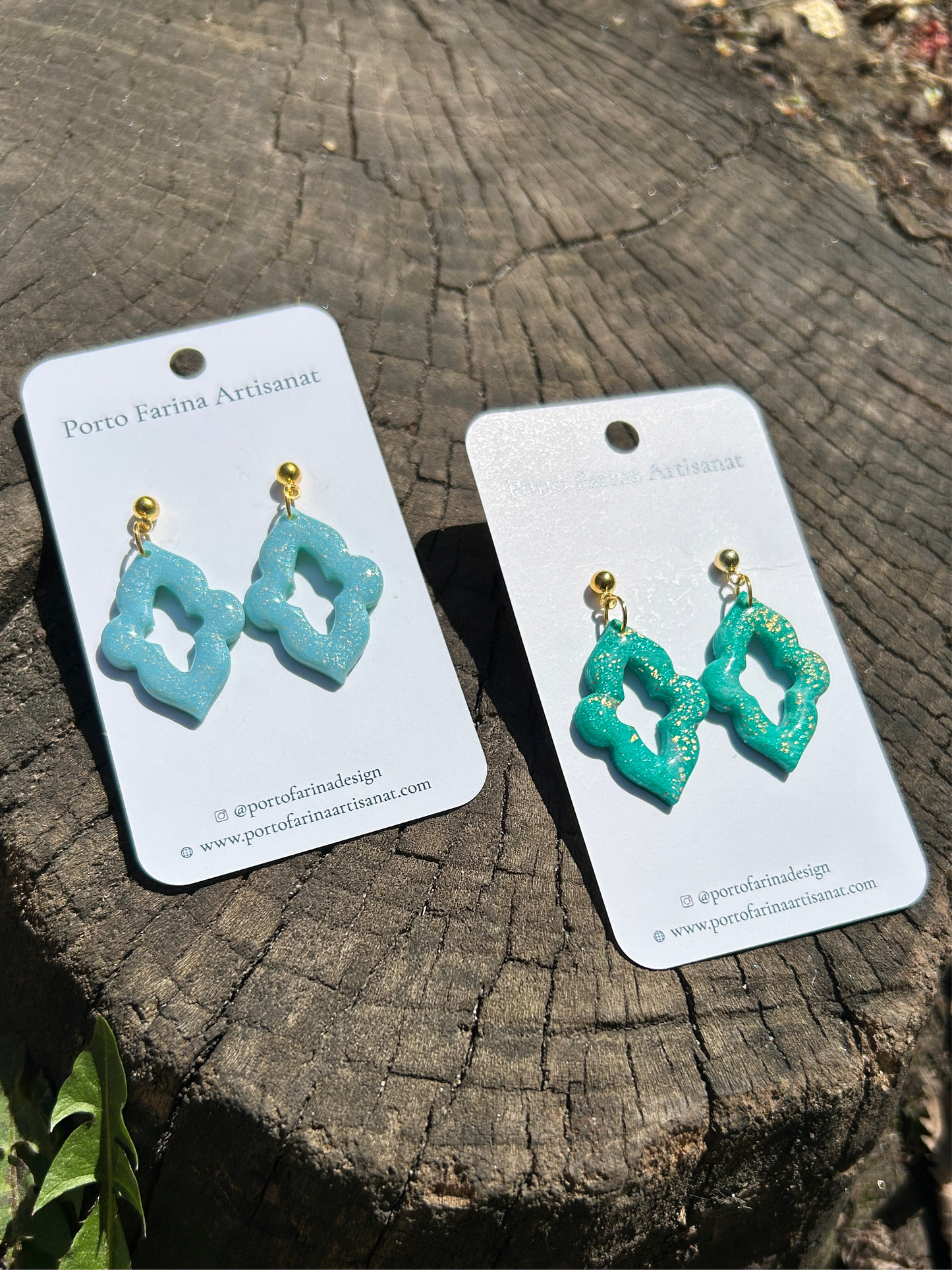 Boucles d'oreilles "Celosía Esmeralda"
