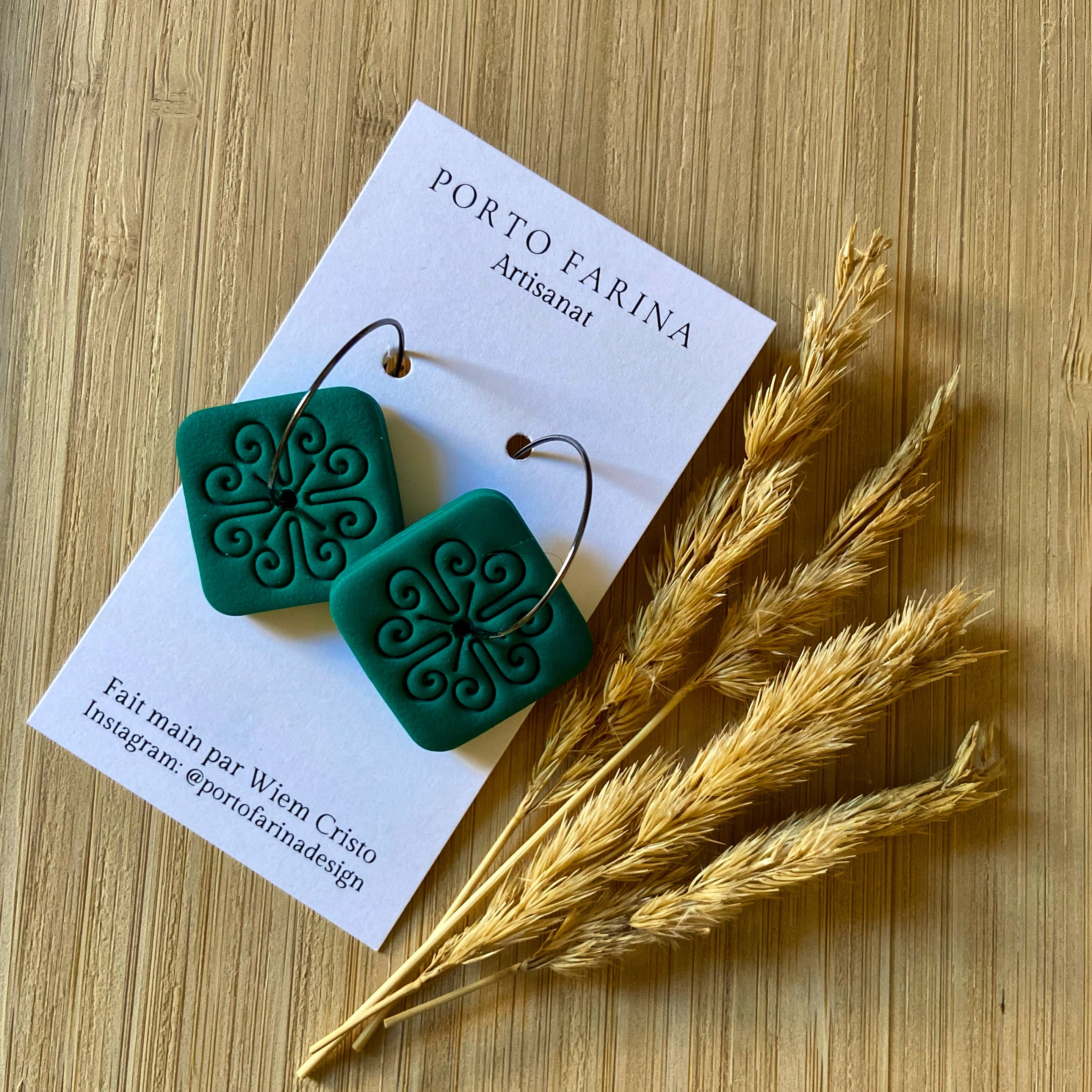 Tuiles Florales - Bleu sarcelle