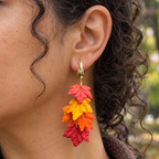 Cascades d’Automne — boucles d'oreilles pendantes