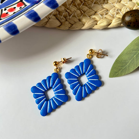 Boucles d’oreilles « Saïda » - céruléen