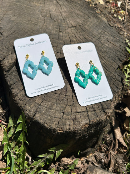Boucles d'oreilles "Celosía Esmeralda"