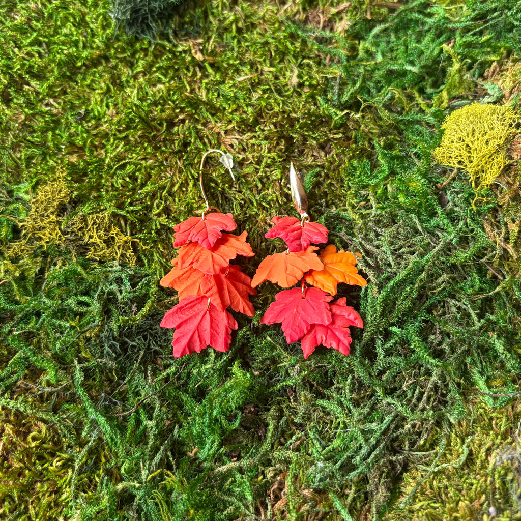 Cascades d’Automne — boucles d'oreilles pendantes
