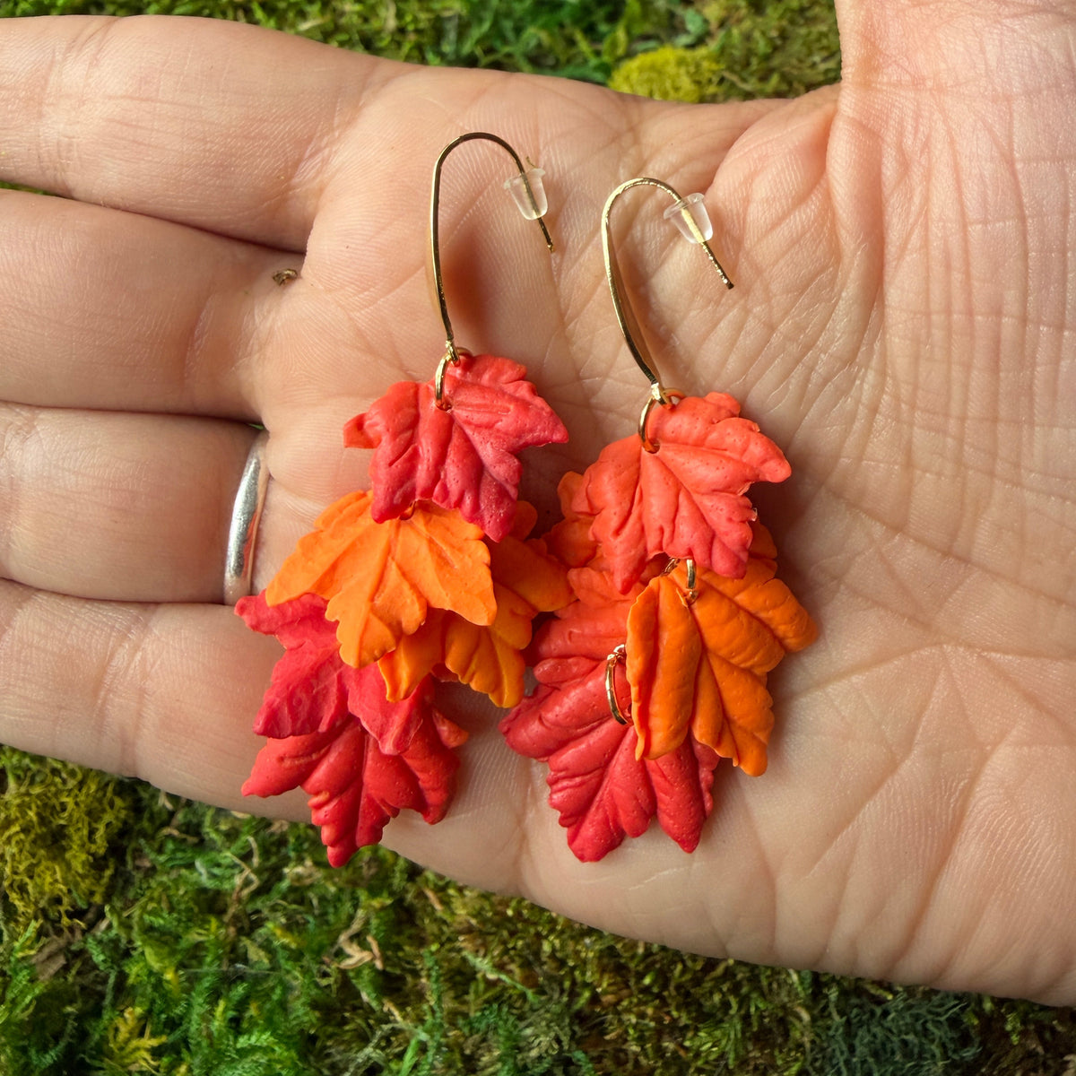 Cascades d’Automne — boucles d'oreilles pendantes